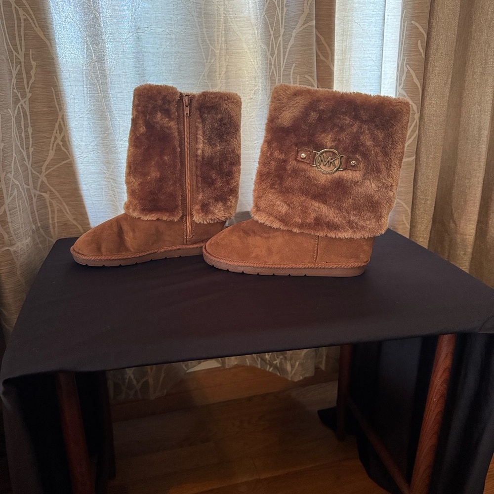 Michael Kors Brown Fur Boots